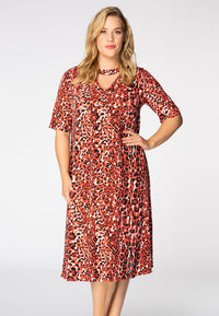 Dress cut-out RED LEO - red - #1