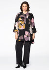 Blouse SELENA pointy hem - black
