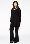 Tunic DOLCE wide bottom rings - black