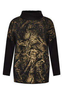 Pullover gold spray - black - #4