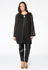 Blouse gold studs VOILE - black