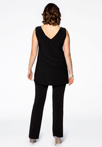 Singlet flare embelished DOLCE - black - #3