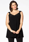 Singlet flare embelished DOLCE - black
