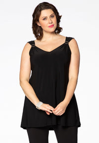 Singlet flare embelished DOLCE - black - #1