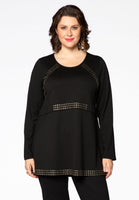 Tunic INTERLOCK flare studs - black  - #1