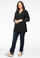 Tunic DOLCE flare v-neck - black - #2