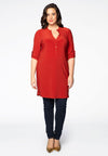 Tunic DOLCE grandad collar - orange