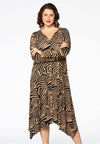 Dress ZEBRA - brown