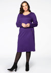 Dress INTERLOCK pockets - purple 