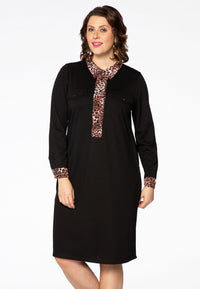 Dress leopard collar - black - #1