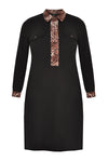 Dress leopard collar - black - #4