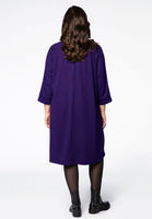 Dress INTERLOCK collar - purple - #3