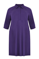 Dress INTERLOCK collar - purple - #4