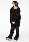 Pullover lurex - black