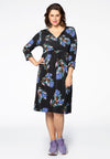 Dress VERA waistseam - black