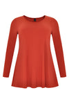 Tunic DOLCE flare long sleeve - orange - #4