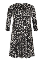 Dress wide bottom GIRAFFE - black  - #4