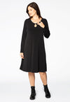 Dress wide bottom DOLCE - black