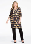 Tunic grandad collar PERFUME - black