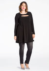 Tunic DOLCE wide bottom studs - black