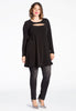 Tunic DOLCE wide bottom studs - black  - #2