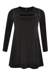 Tunic DOLCE wide bottom studs - black - #4