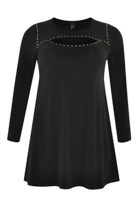 Tunic DOLCE wide bottom studs - black - #4