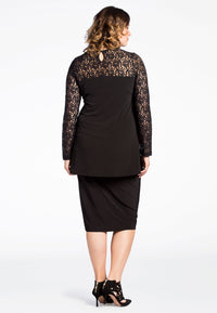 Tunic DOLCE flare lace - black - #3