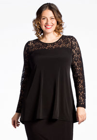 Tunic DOLCE flare lace - black - #1