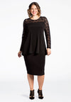 Tunic DOLCE flare lace - black