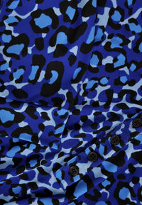 Tunic BLUE LEO grandad collar - blue - #5