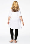 Tunic wide bottom feathers - white - #3