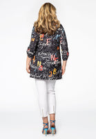 Tunic flare LETTERS - black  - #3