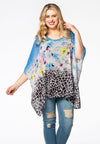 Tunic square LEOPARD FLOWERS - multi - #1