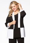 Cardigan-jacket colourblock - black 