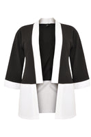 Cardigan-jacket colourblock - black  - #4