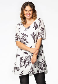 Tunic wide bottom GAUDI - black - #1
