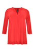 Tunic wavy placket DOLCE - red  - #4