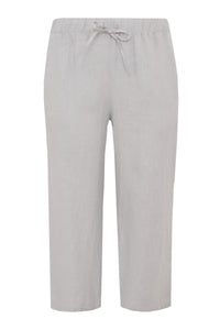 Trousers cropped LINEN - grey - #4
