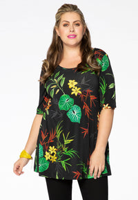 Tunic flare TROPICAL - white - #1