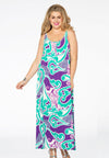 Maxi dress SWIRL - purple 