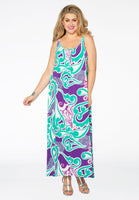 Maxi dress SWIRL - purple  - #2