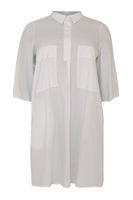 Dress POPLIN - white  - #4