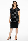 Tunic shoulder string DOTS - black - #2