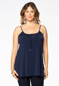 Singlet flare spaghetti DOLCE - blue - #1