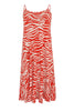 Dress spaghetti ZEBRA - red - #4