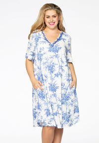 Dress beaded BAMBOO - white - #1