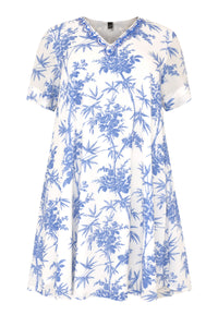 Dress beaded BAMBOO - white - #4