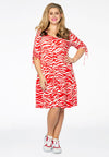 Dress frill ZEBRA - red - #2