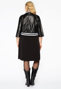Jacket short FAUX LEATHER - black - #3
